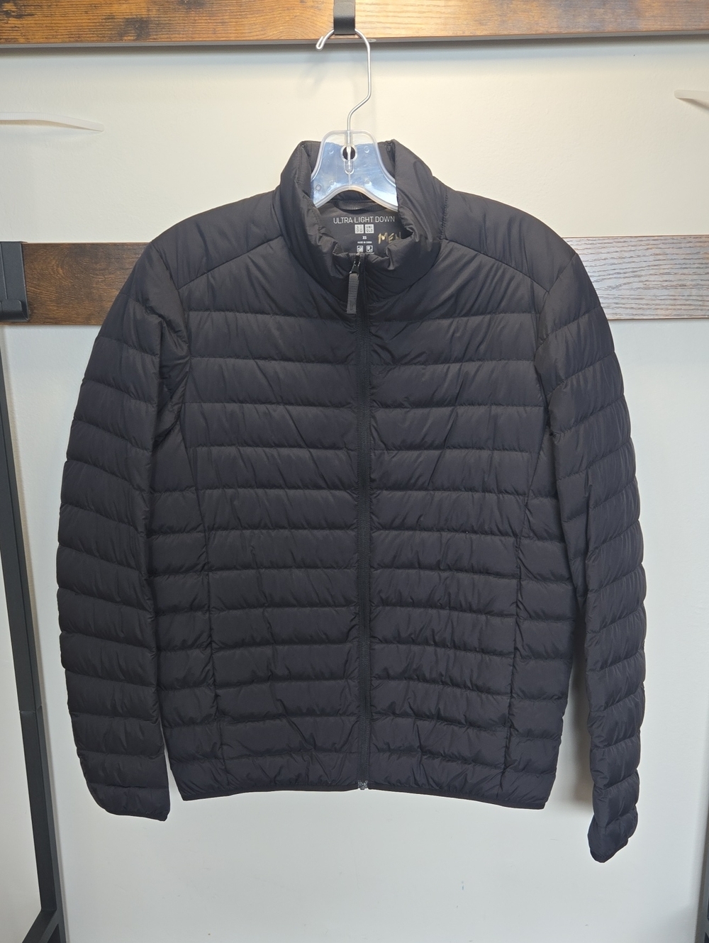 Lightweight Black Quilted Down Jacket - Men